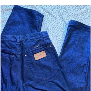 *Rare* Deadstock Blue Glittery Wrangler Jeans